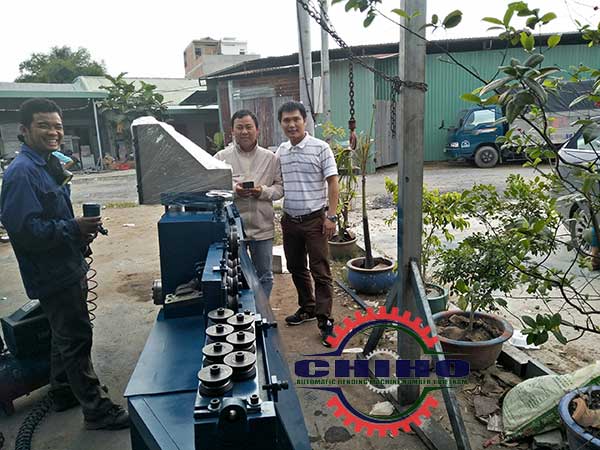 Máy bẻ đai sắt Chiho Về đến Cà Mau