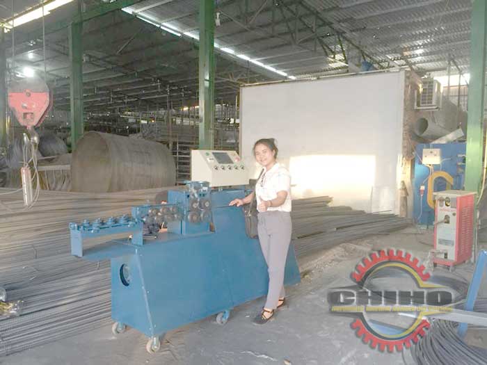 Hoàn tất bàn giao máy bẻ đai sắt tại Bình Dương